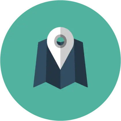 Map with Pin Icon for Navigation and Travel
