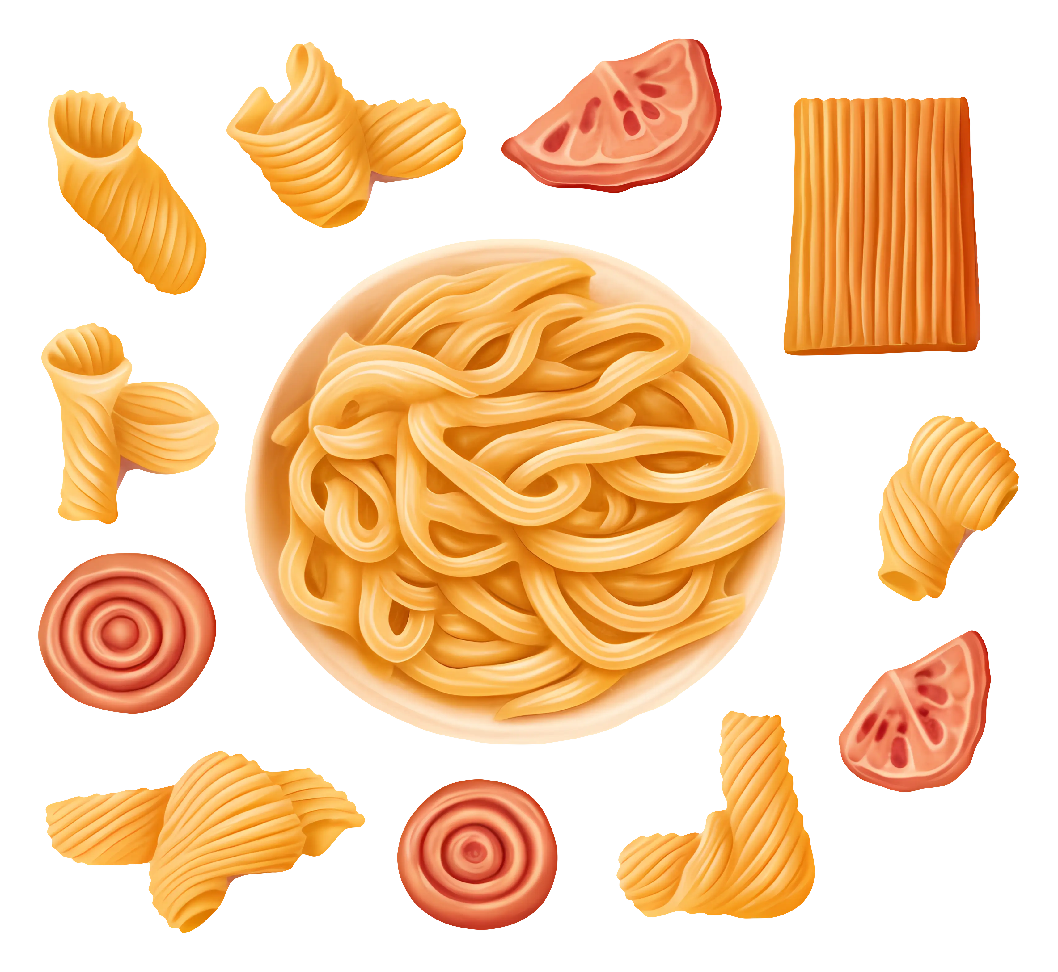 Pasta and Ingredients