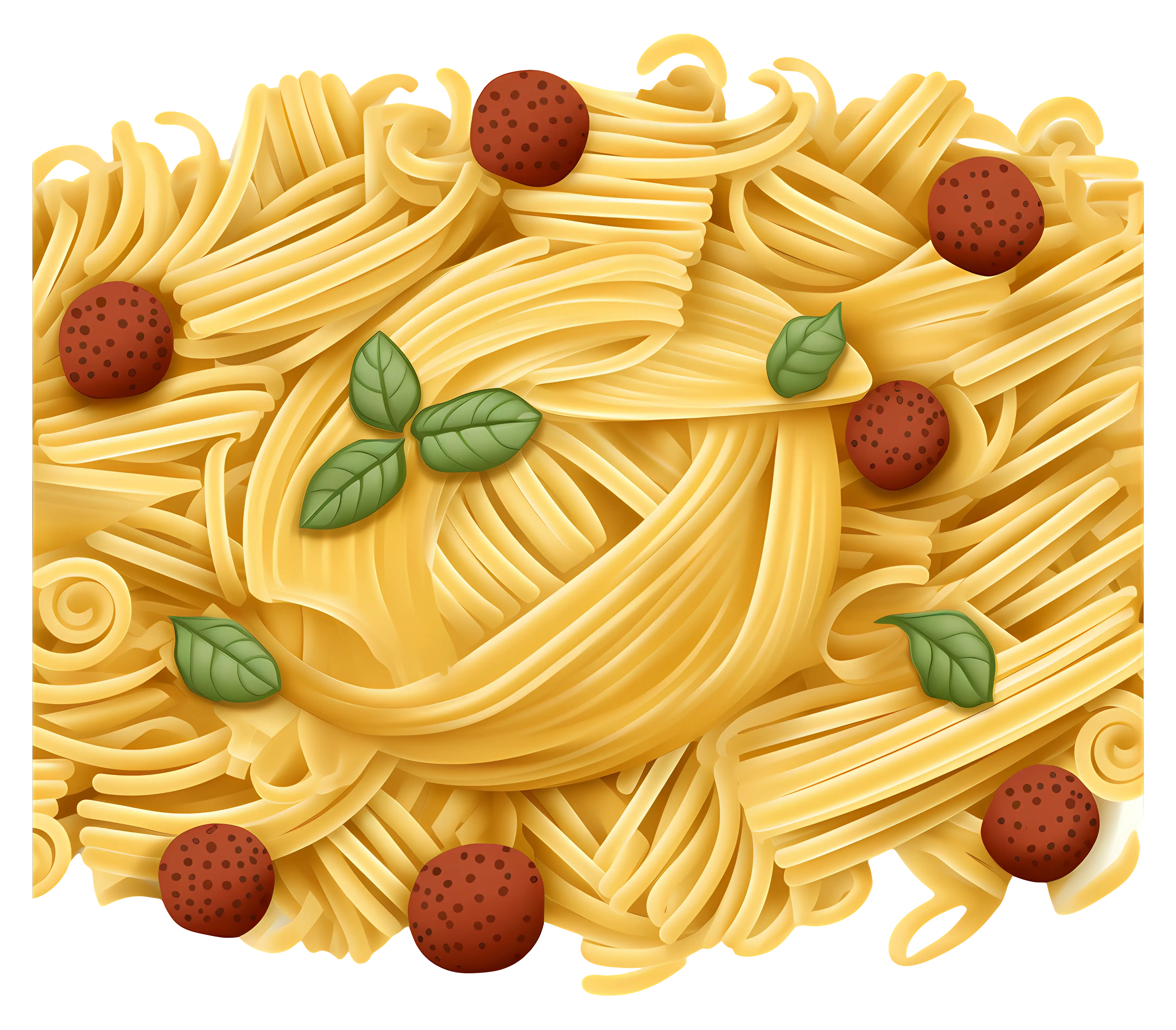 Hearty Plate of Pasta with Meatballs