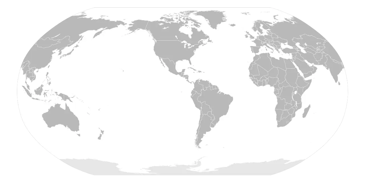Gray World Map Illustration