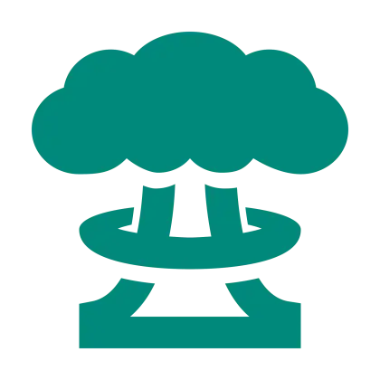 Green Mushroom Cloud Symbol