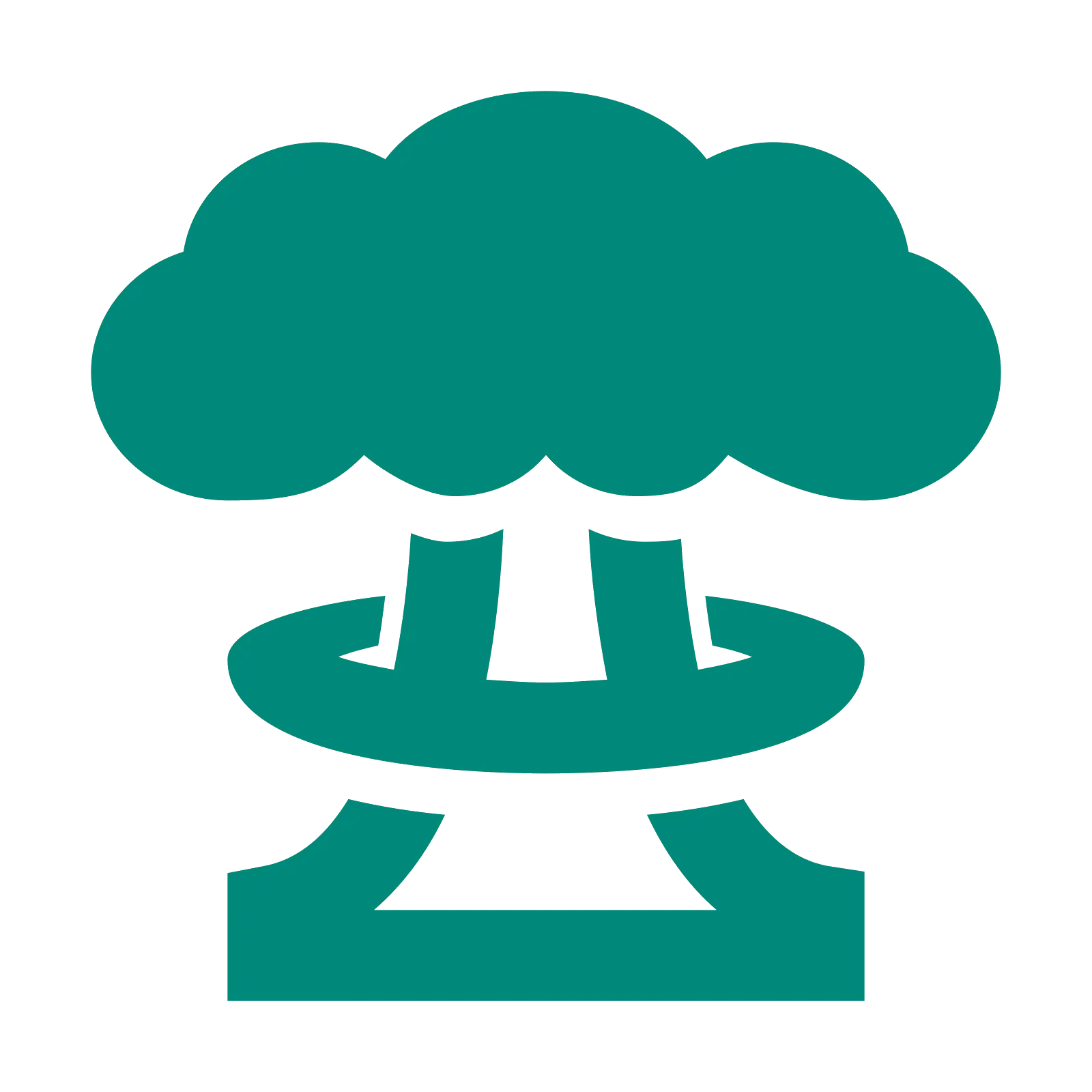Green Mushroom Cloud Symbol