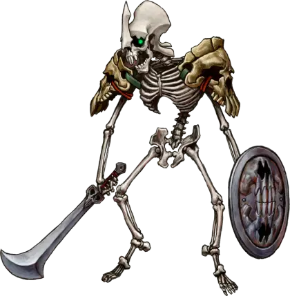 Skeleton Warrior with Sword and Shield