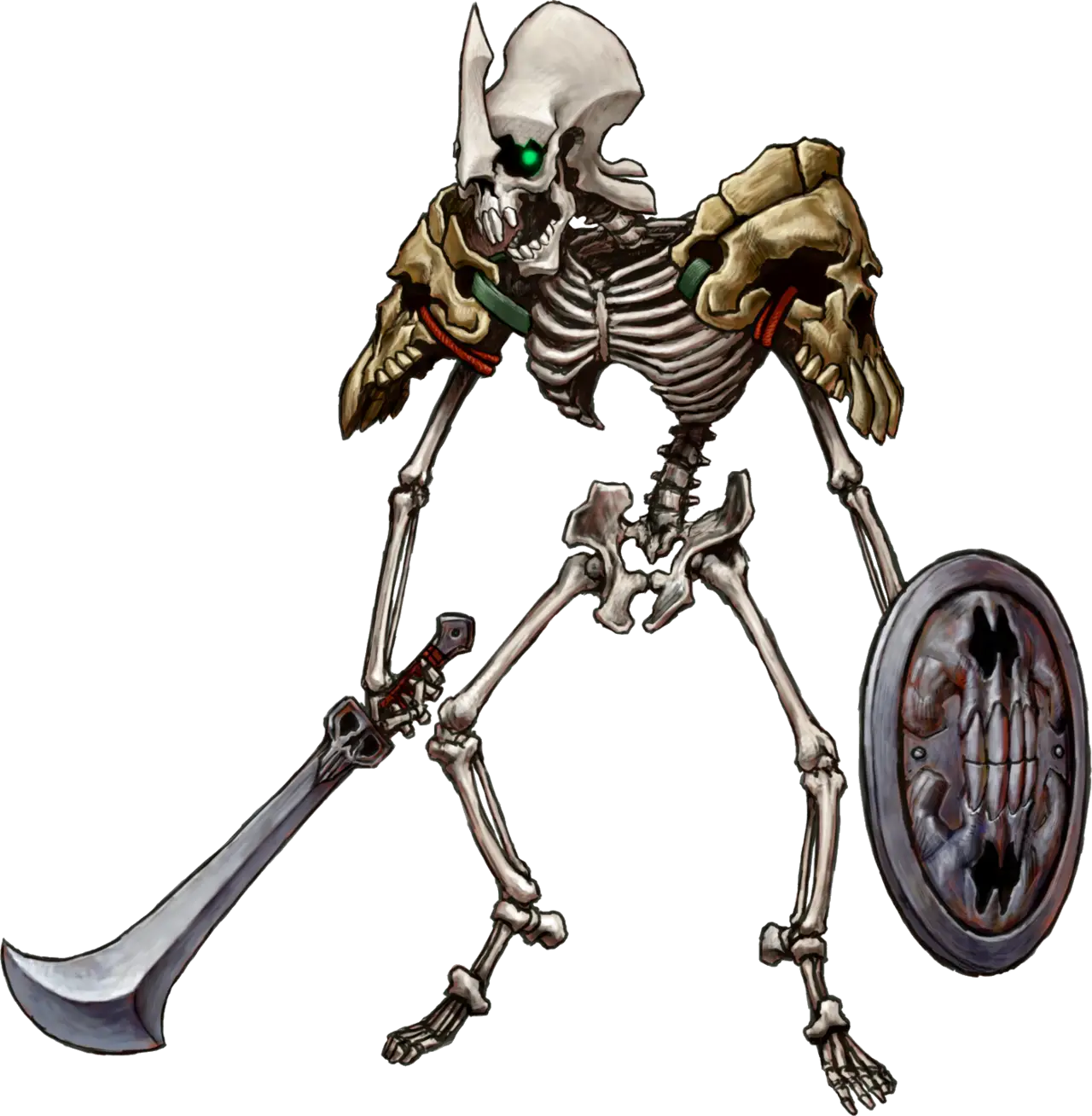Skeleton Warrior with Sword and Shield