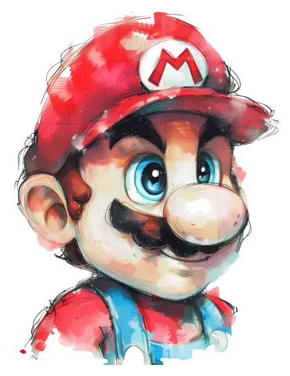 Colorful Cartoon Character Illustration with Red Cap