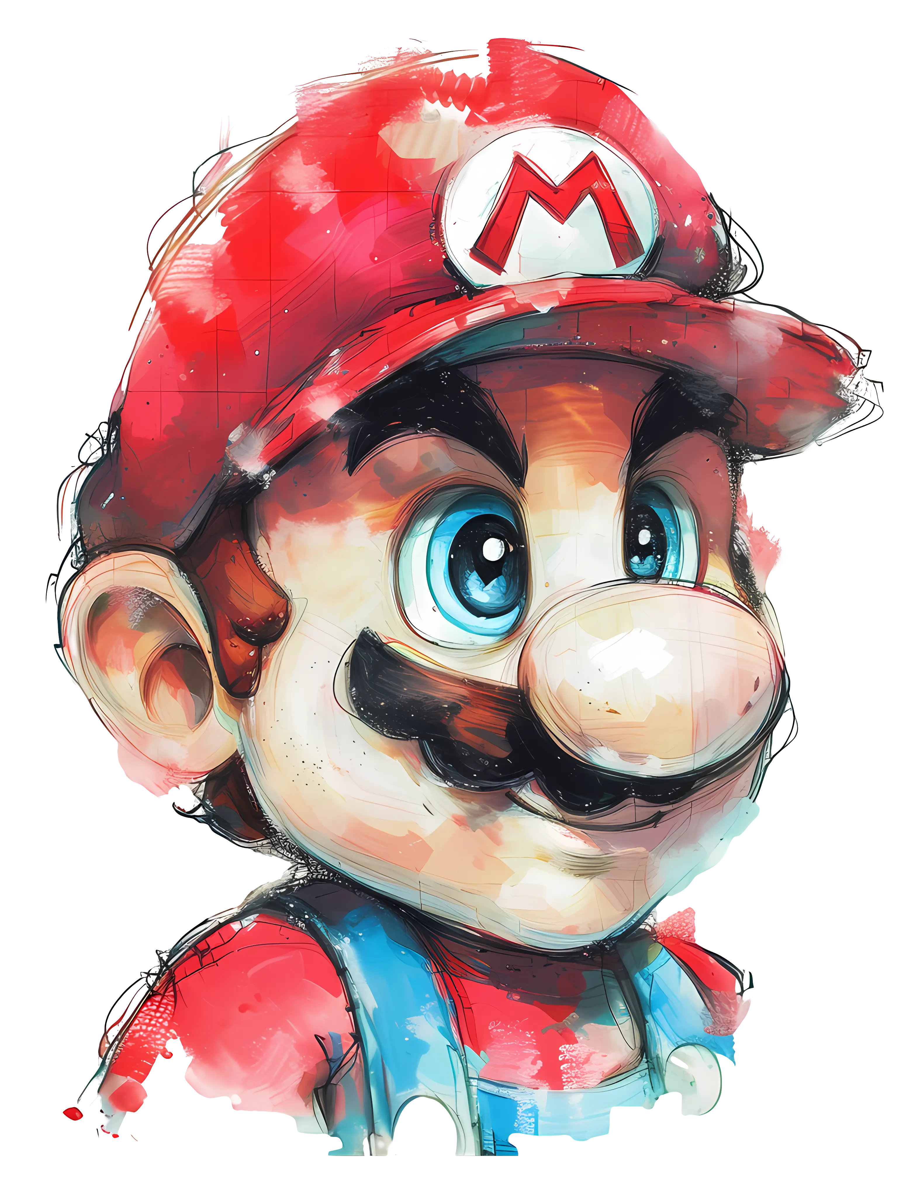 Colorful Cartoon Character Illustration with Red Cap