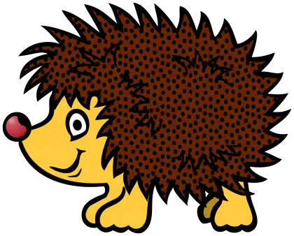 Cute Cartoon Hedgehog Illustration
