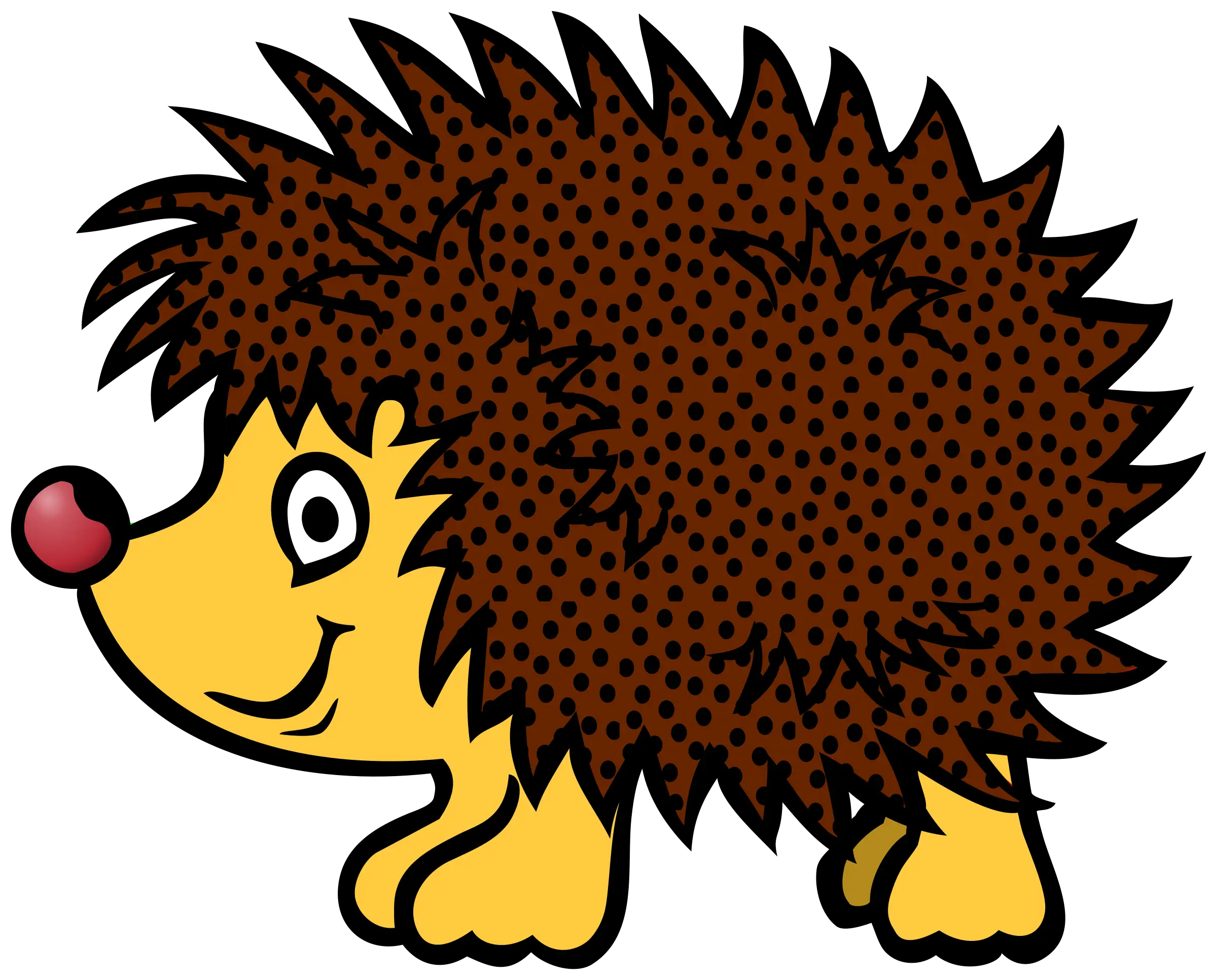 Cute Cartoon Hedgehog Illustration