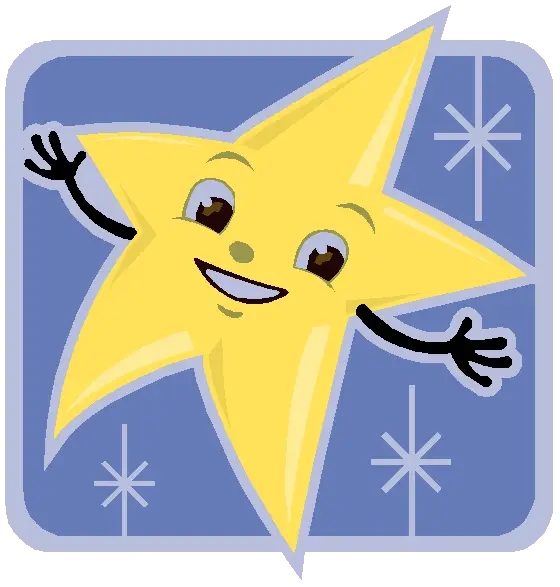 Smiling Star Cartoon Illustration