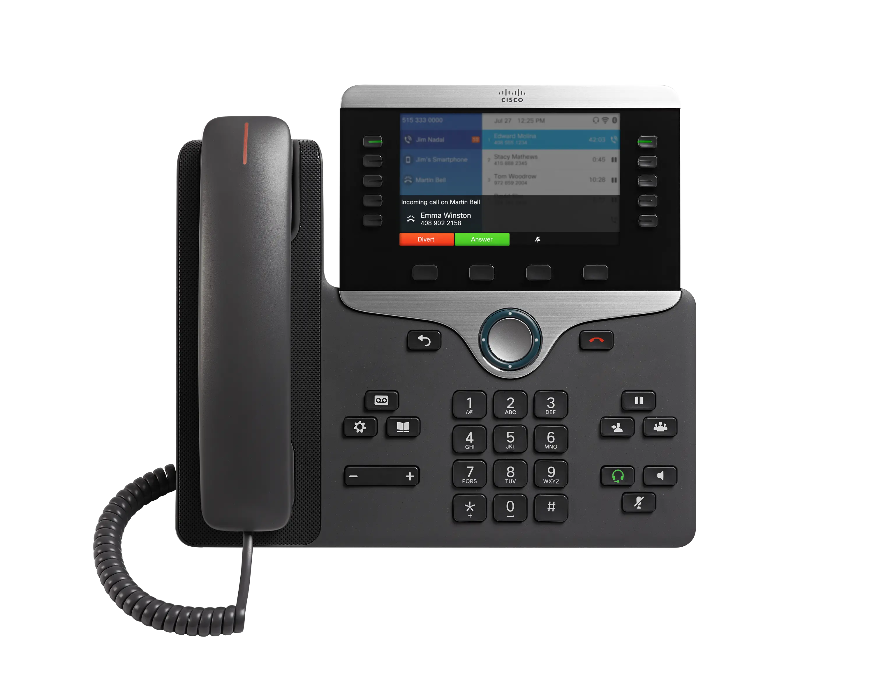Modern Black IP Desk Phone