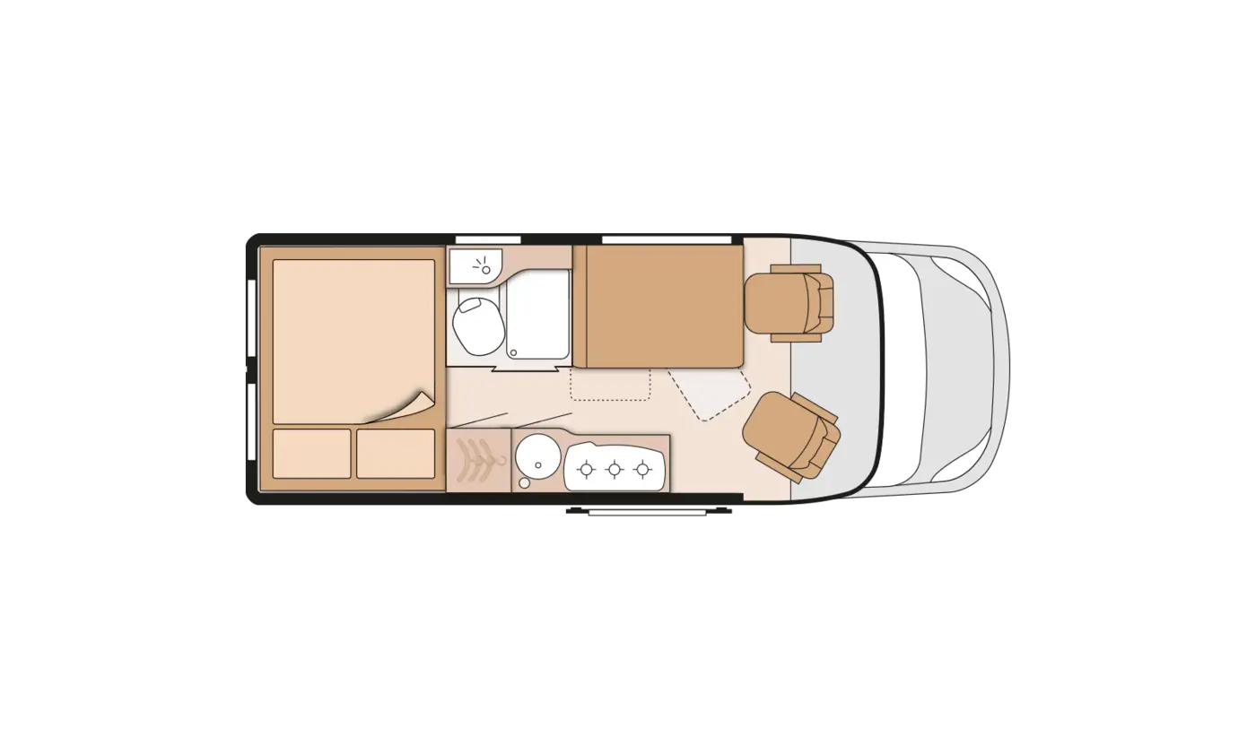 Camper Van Interior Layout Plan