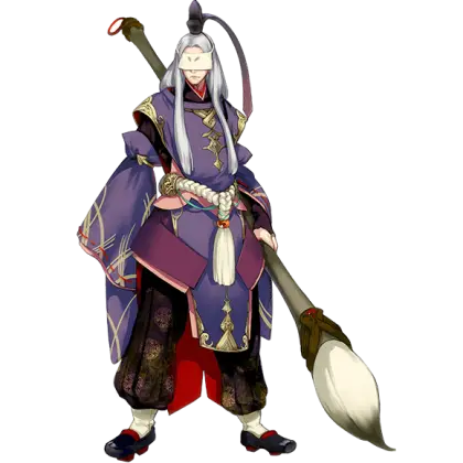 Anime Warrior Character with Long Hair