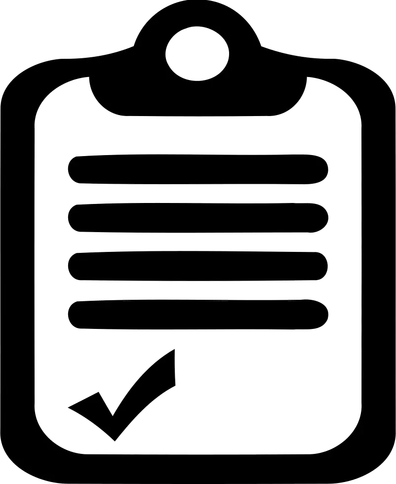 Clipboard with Checklist Icon