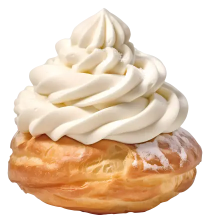Cream Puff with Whipped Cream