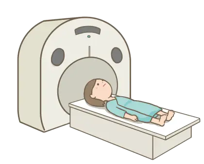 MRI Scanner with Patient Illustration