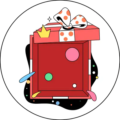 Red Gift Box with Ribbon