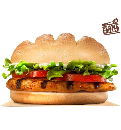 Delicious Grilled Chicken Burger with Vegetables