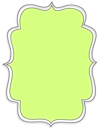 Green Blank Label