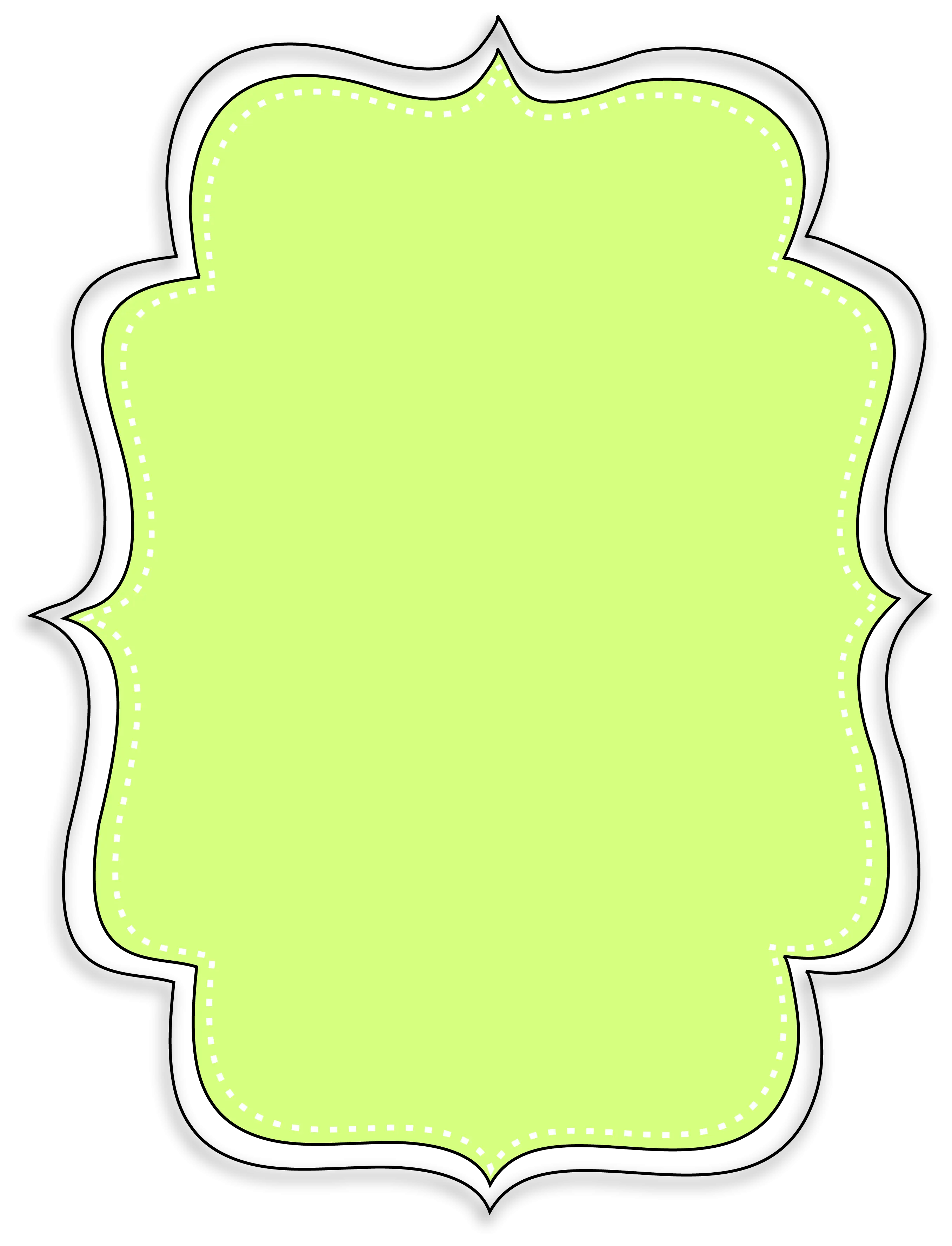 Green Blank Label