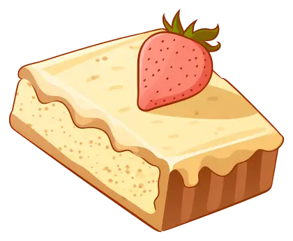 Strawberry Cake Illustration