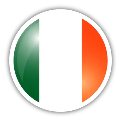 Tricolor Flag of Ireland Emblem