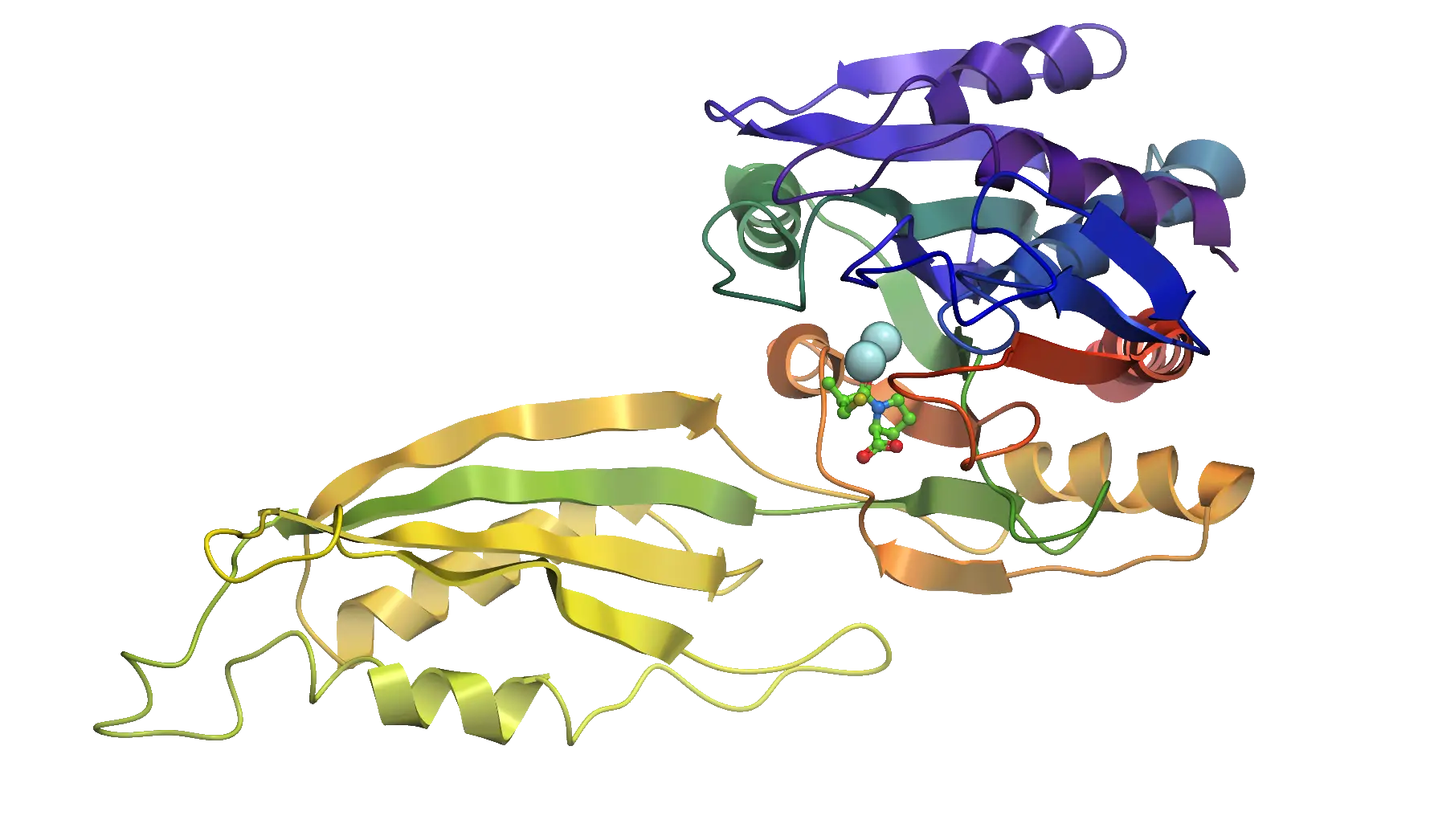 Colored Protein Structure Representation in Scientific Visualization