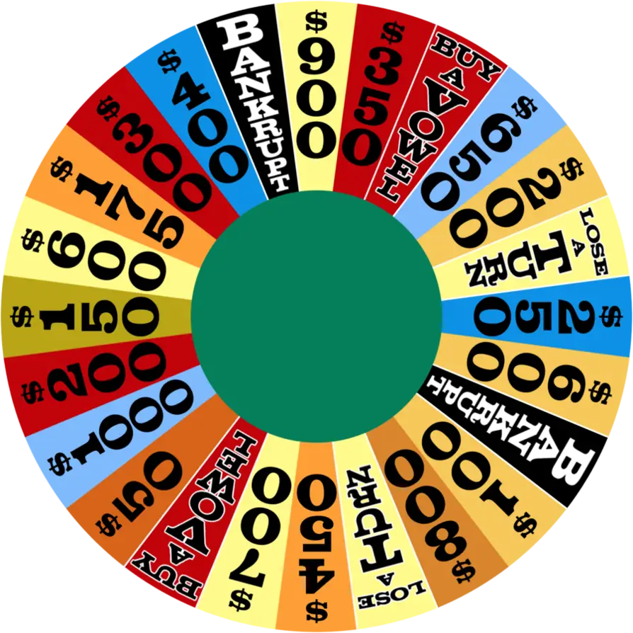 Colorful Game Prize Wheel