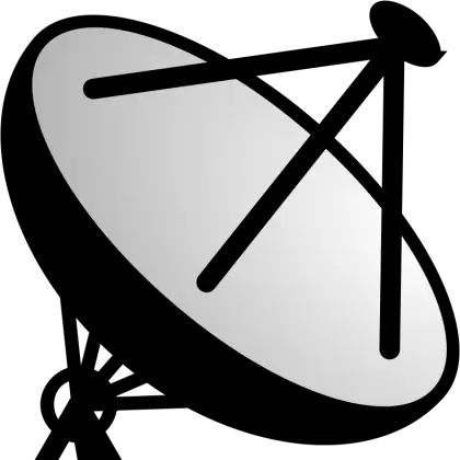 Black Satellite Dish Icon Design