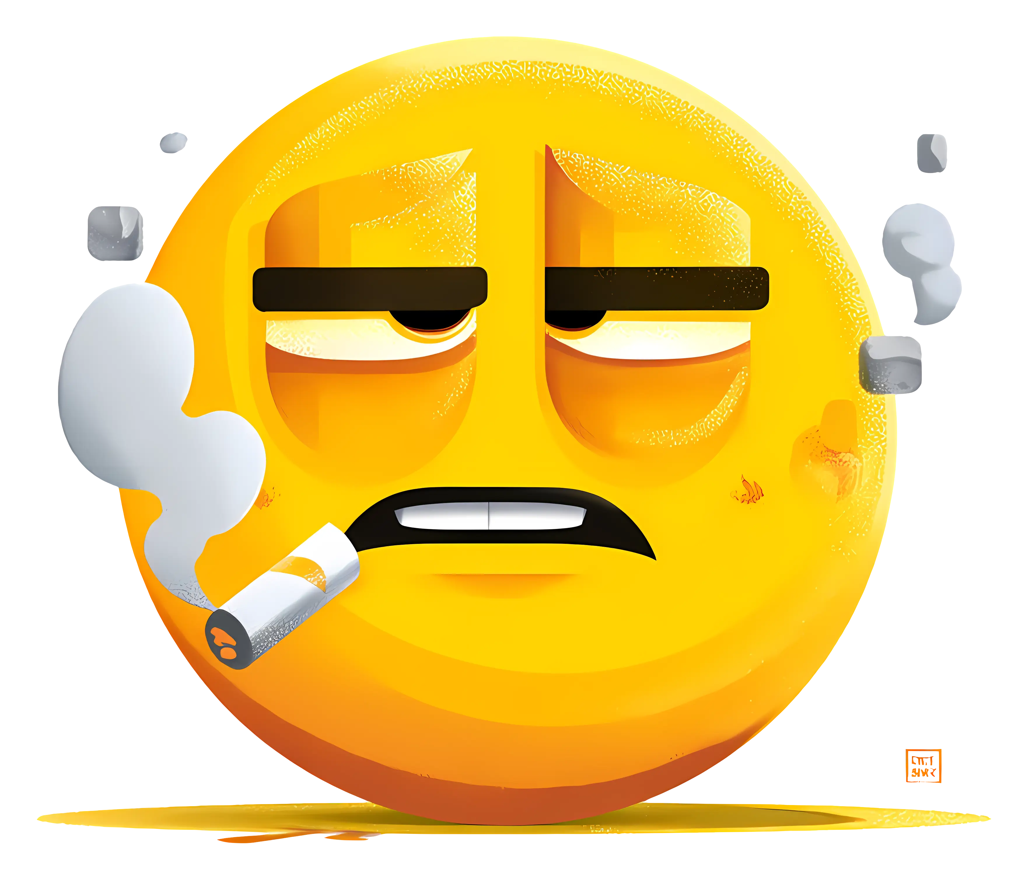Smoking Emoji with Attitude