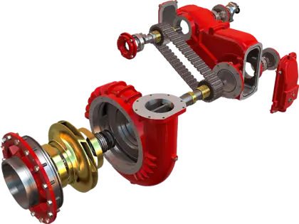 Detailed View of Mechanical Parts