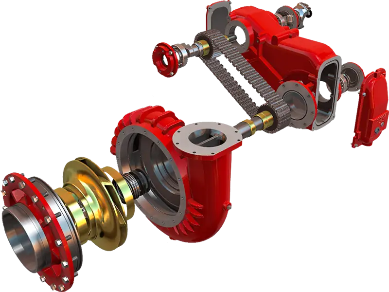 Detailed View of Mechanical Parts
