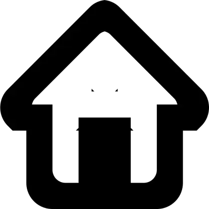 Minimal Black House Icon