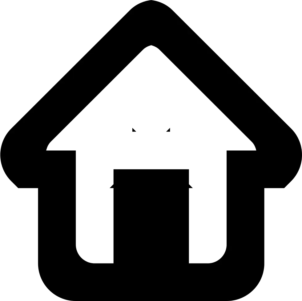 Minimal Black House Icon