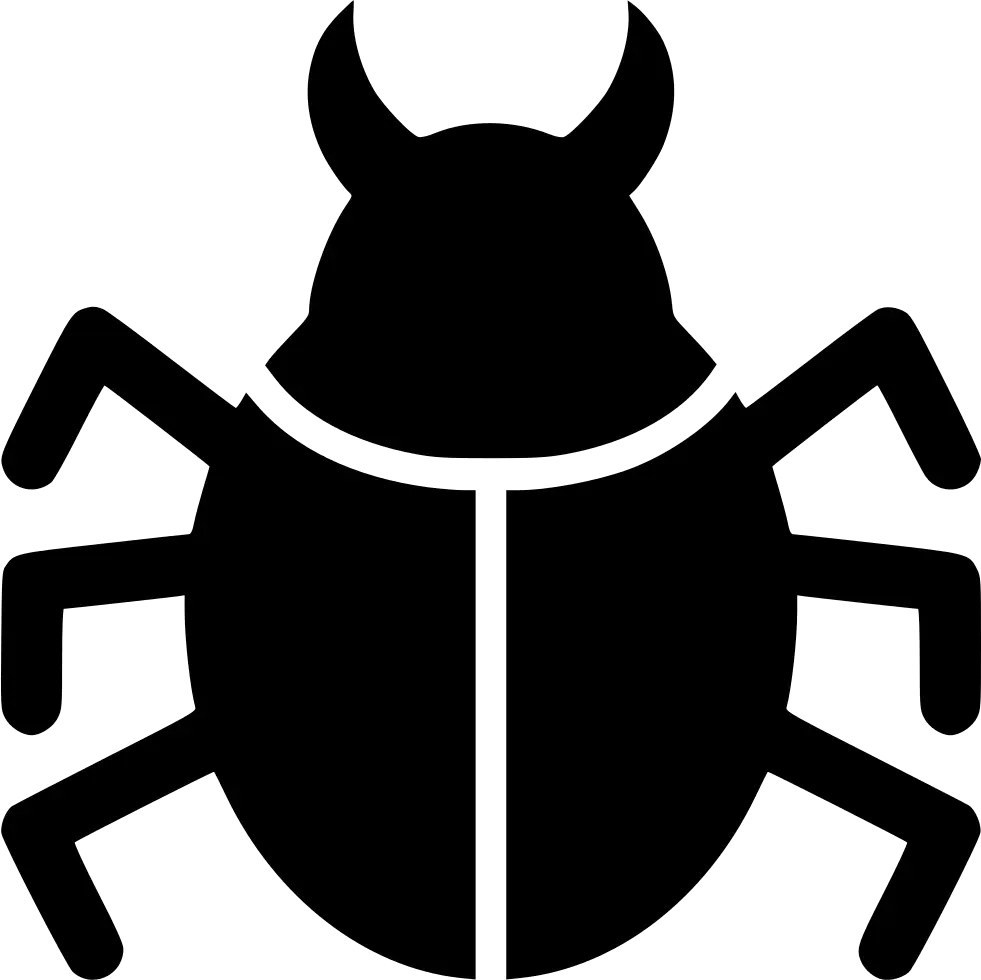 Black Bug Silhouette Illustration