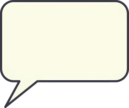 Speech Bubble with Pointed Tail