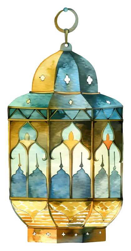 Decorative Ornate Lantern in Artistic Style