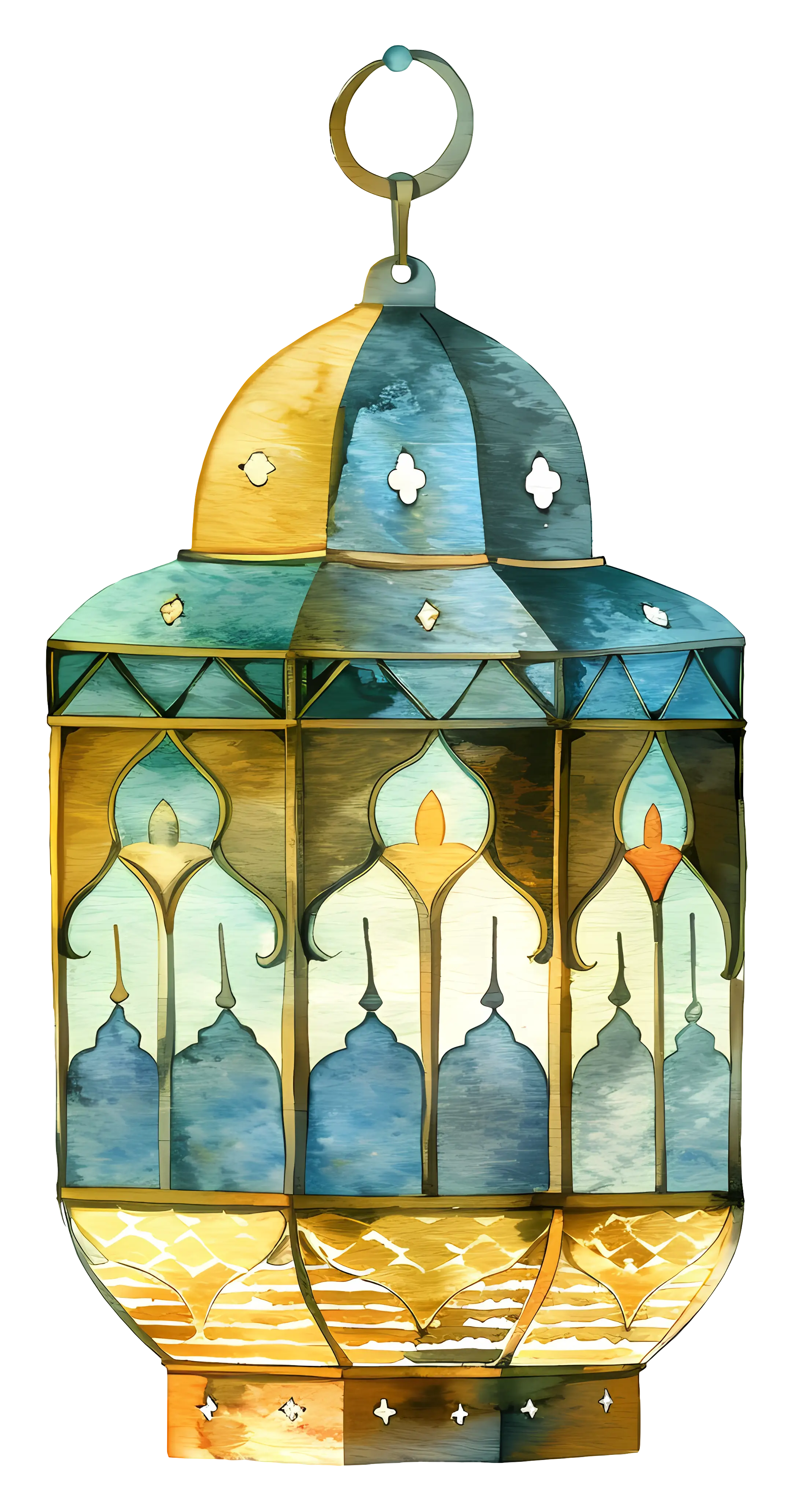 Decorative Ornate Lantern in Artistic Style