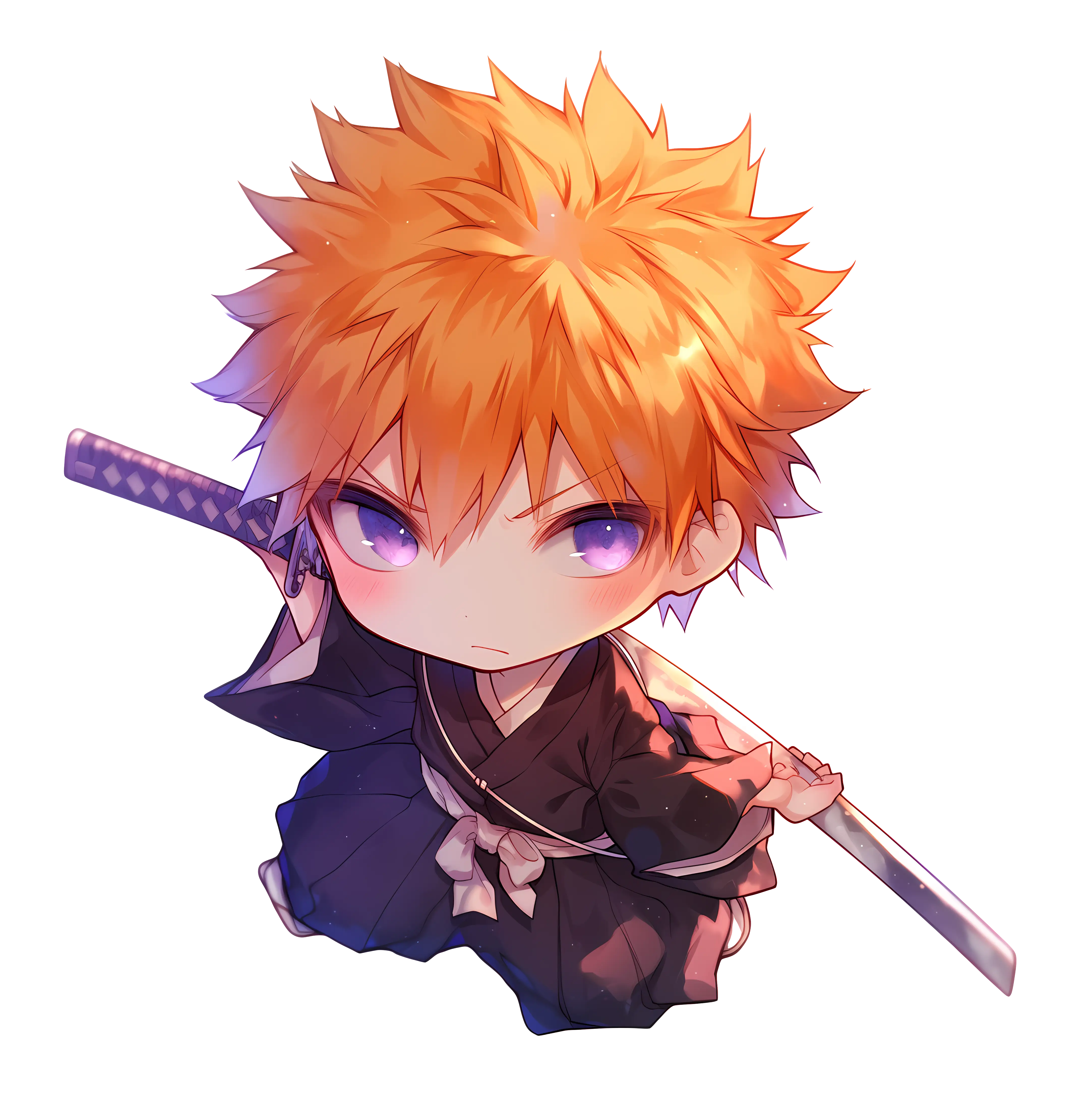 Chibi Samurai with Sword