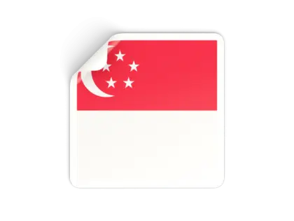 Singapore National Flag Sticker Design