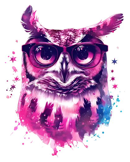 Owl with Glasses