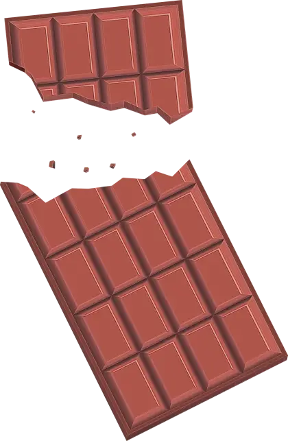Broken Chocolate Bar Illustration