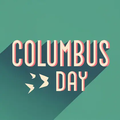 Columbus Day Celebration Text