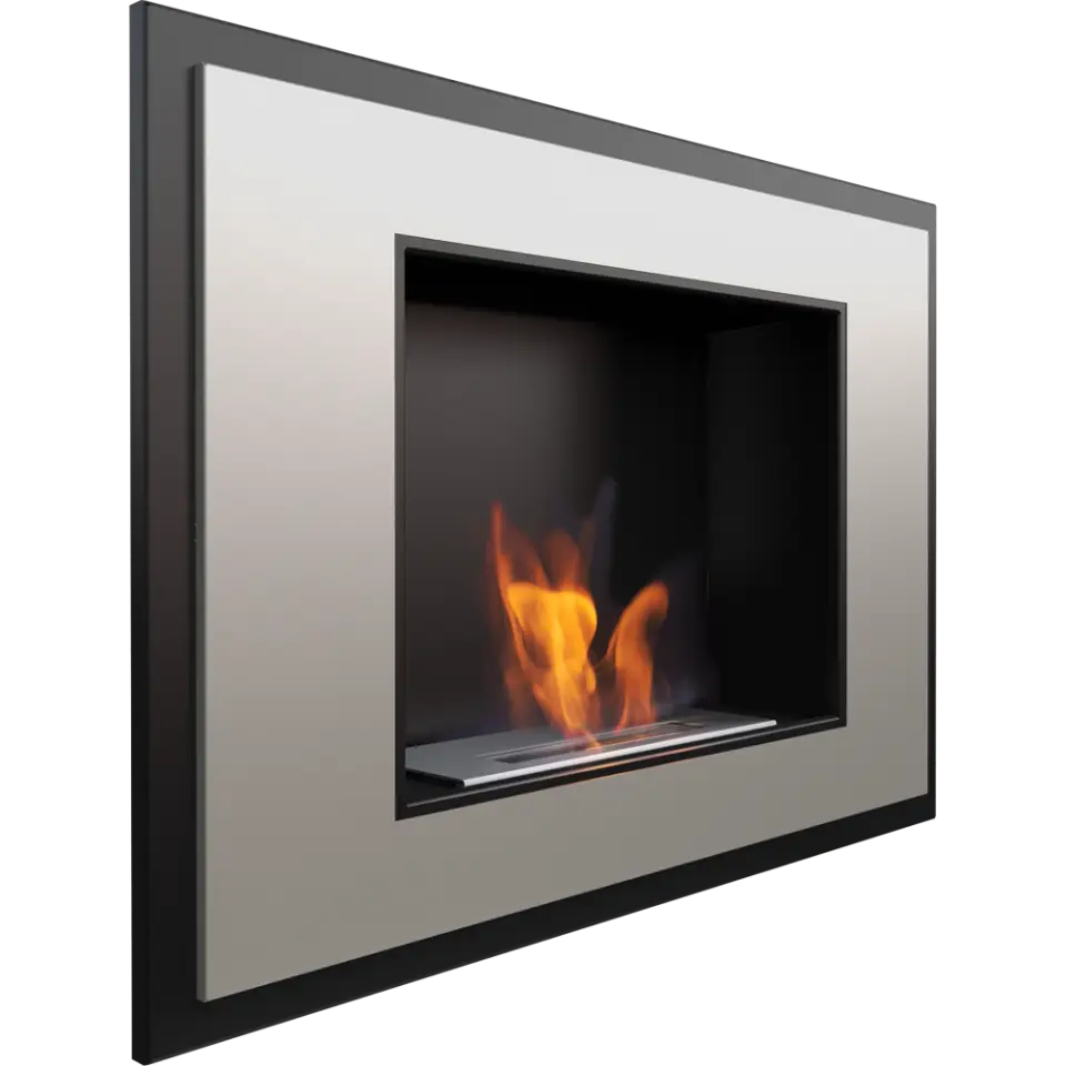 Modern Wall-Mounted Fireplace