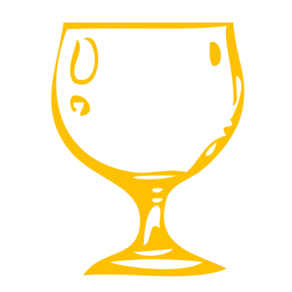 Yellow Wine Glass Illustration