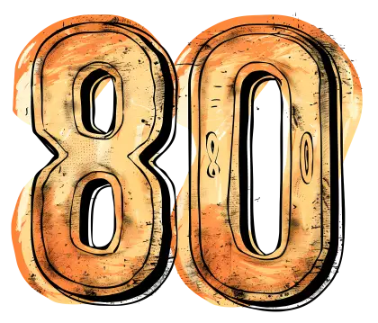 Vintage Number 80