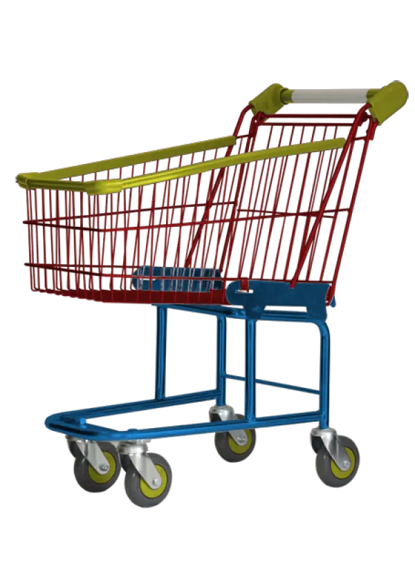 Colorful Shopping Cart for Retail