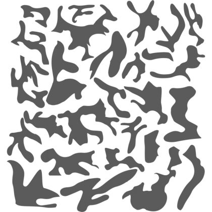 Black Silhouettes Abstract Design