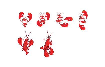 Animated Lobster Characters