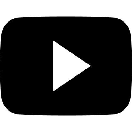 Black Play Button Logo Icon