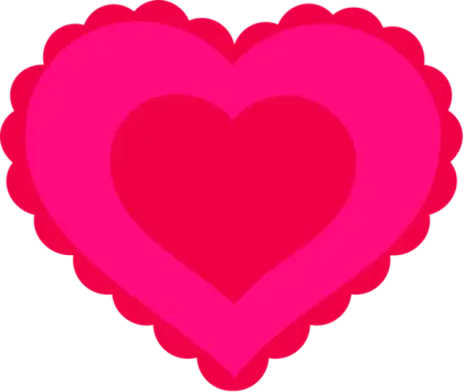 Bright Pink Heart Symbol for Valentine&#039;s Day